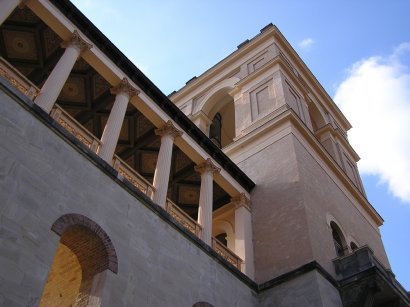 Detailansicht des linken Turmes